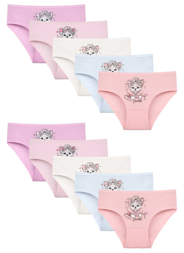 Donella 4171PB65 Assorted 10-Pack Girls' Briefs — Turkey wholesale collection