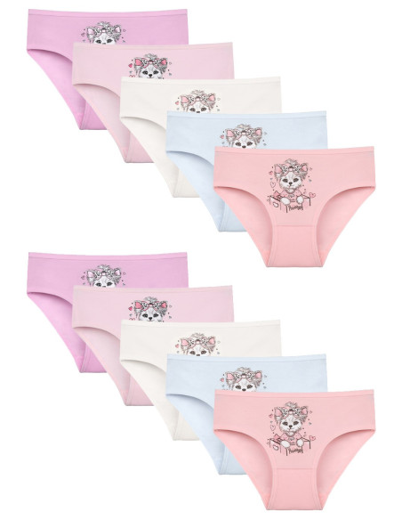 Donella 4171PB65 Assorted 10-Pack Girls' Briefs — Turkey wholesale collection