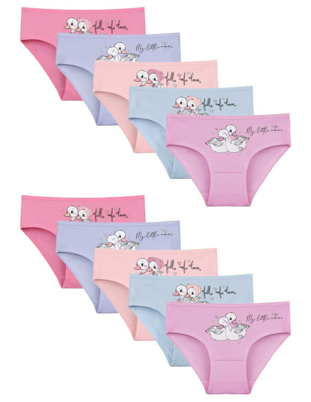 Donella 4171PB71 Assorted 10-Pack Girls' Briefs — wholesale from Turkey