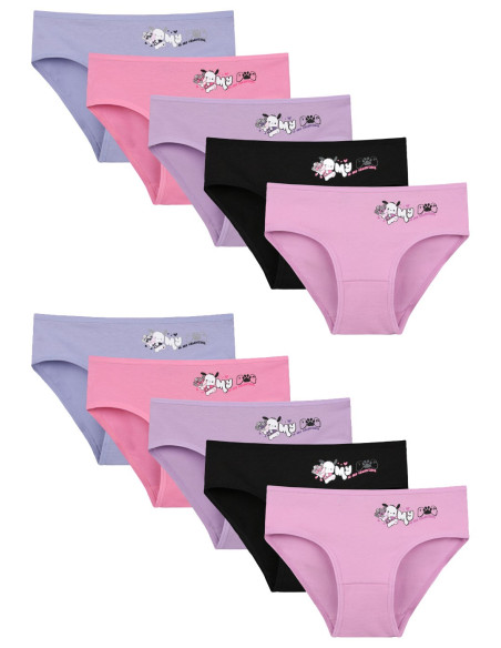 Donella 4171PB76 Assorted 10-Pack Girls' Briefs — Turkey wholesale collection