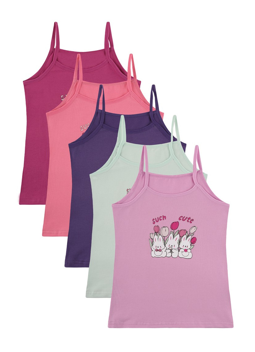 Donella 4371PB80 Assorted 10-Pack Girls' Tank Top — Turkish textile wholesale