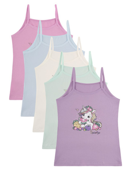 Donella 4371PB83 Assorted 10-Pack Girls' Tank Top — Istanbul wholesale supplier
