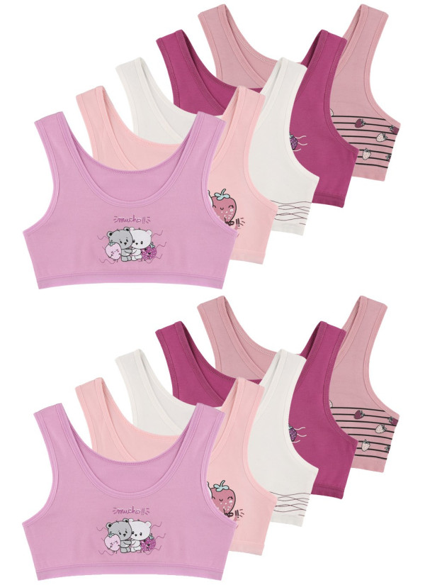 Donella 4571PB48 Assorted 10-Pack Bra — Turkish factory wholesale