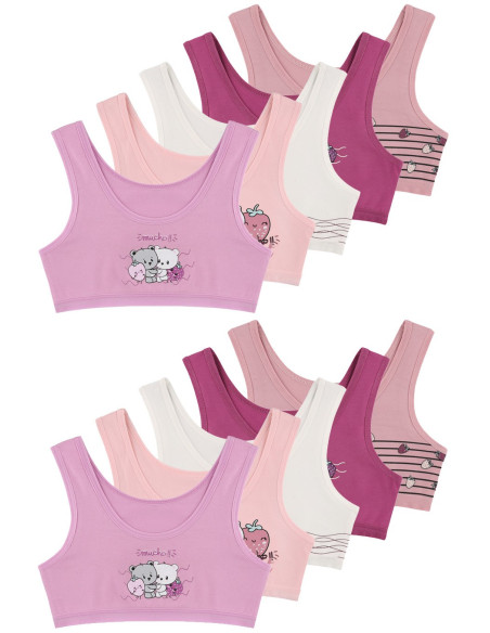 Donella 4571PB48 Assorted 10-Pack Bra — Turkish factory wholesale