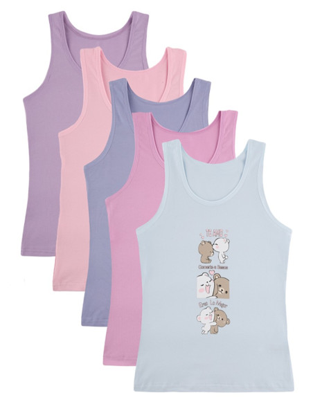 Donella 4971PB61 Assorted 10-Pack Girls' Tank Top — wholesale for boutiques
