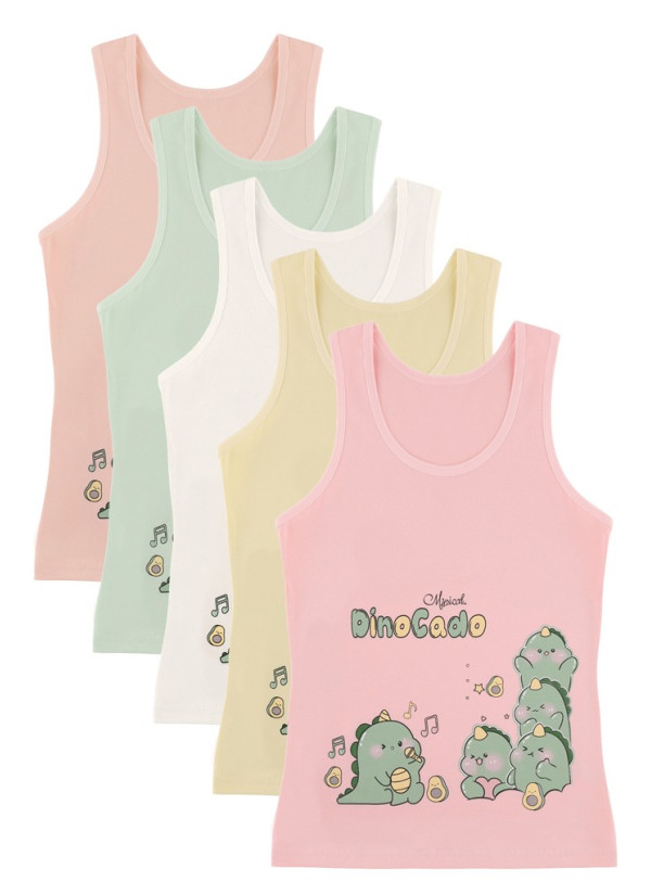Donella 4971PB64 Assorted 10-Pack Girls' Tank Top — factory-direct from Turkey