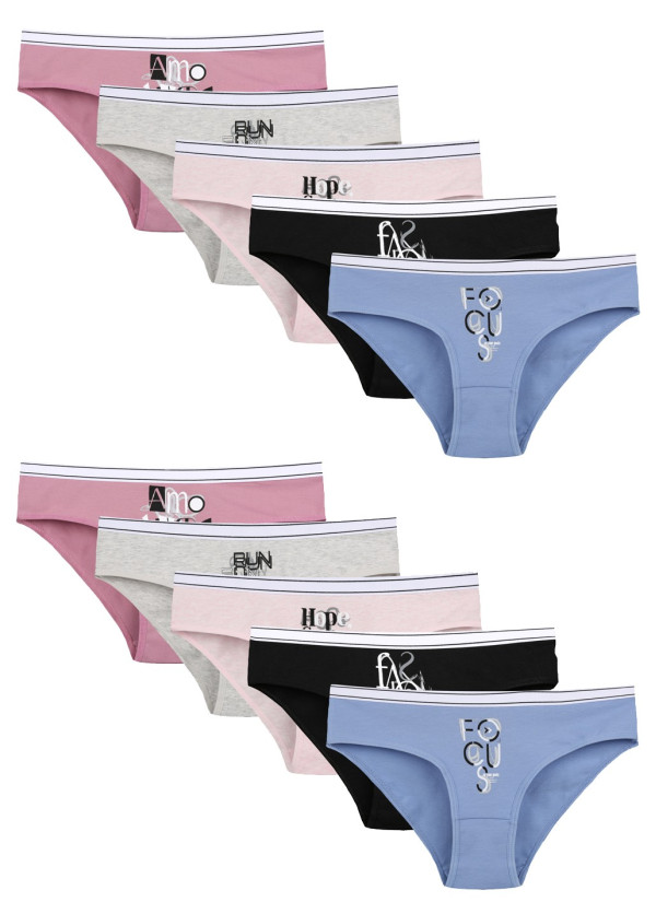 Donella 5171PB31 Assorted 10-Pack Girls' Briefs — Istanbul wholesale supplier
