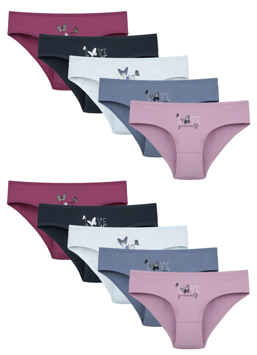 Donella 5171PB50 Assorted 10-Pack Girls' Briefs — direct Turkish factory supply