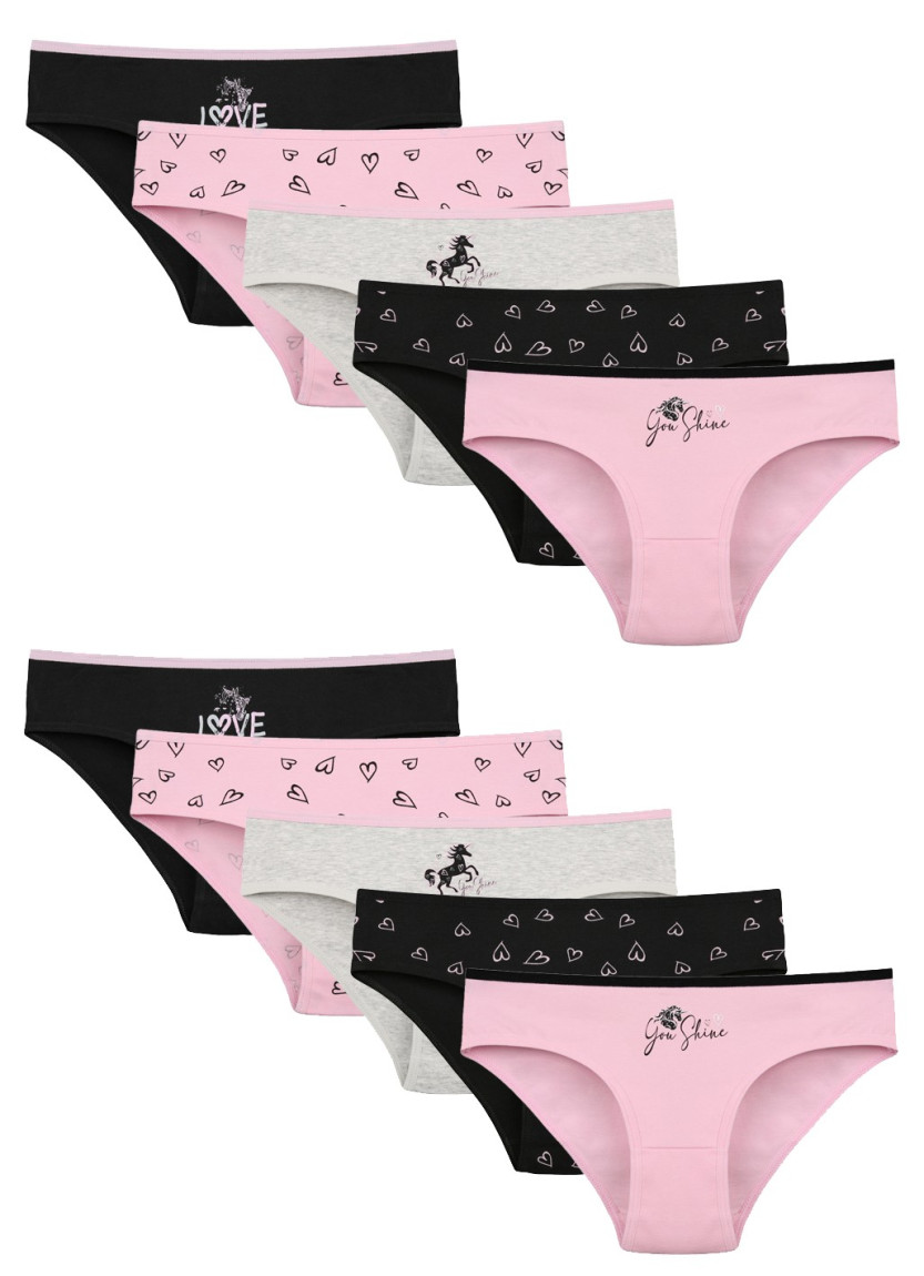 Donella 5181B17 Assorted 10-Pack Girls' Briefs — Turkish textile wholesale