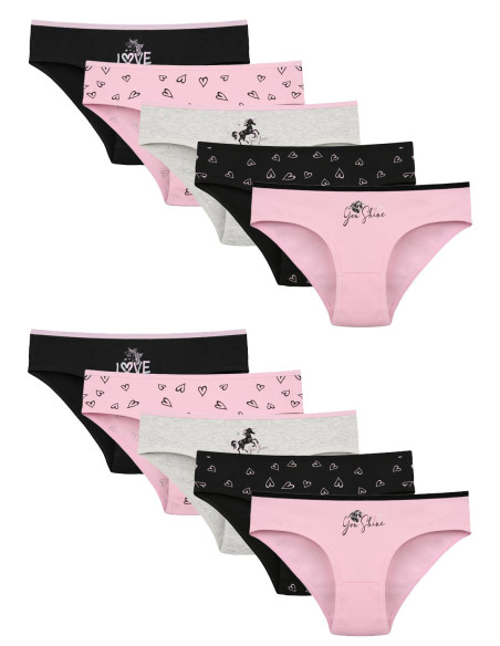 Donella 5181B17 Assorted 10-Pack Girls' Briefs — Turkish textile wholesale