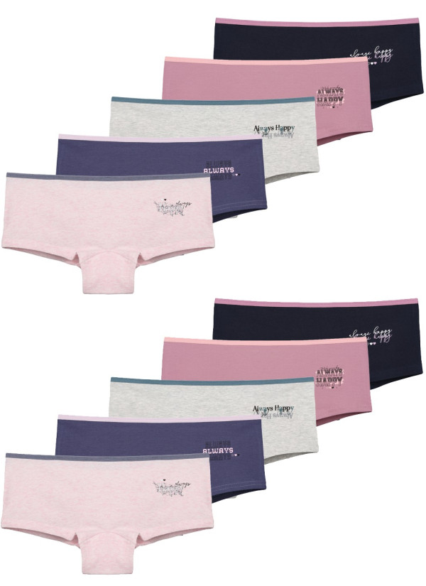 Donella 5771PB27 Assorted 10-Pack Girls' Briefs — wholesale for boutiques