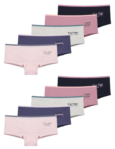 Donella 5771PB27 Assorted 10-Pack Girls' Briefs — wholesale for boutiques