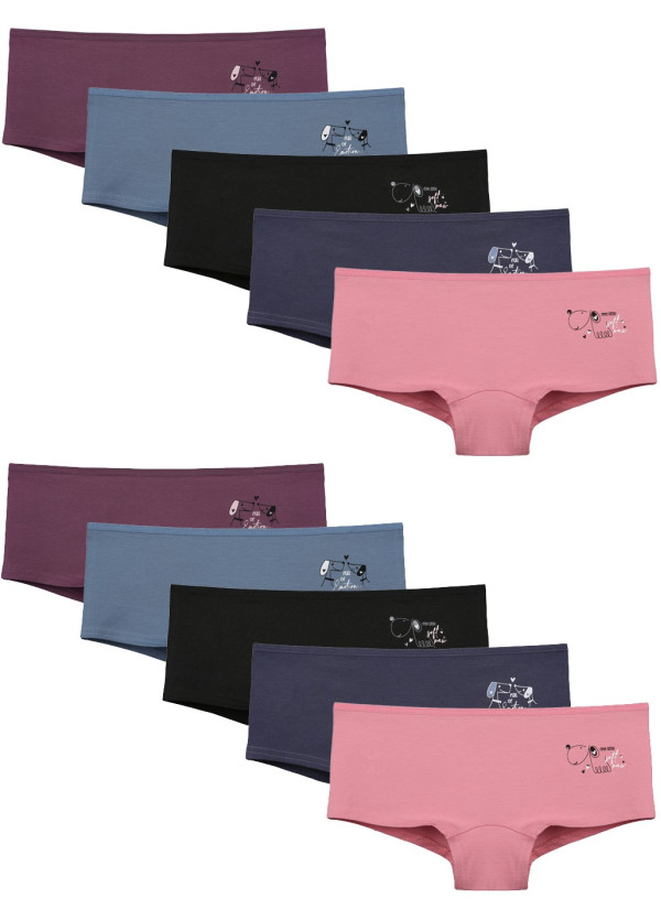 Donella 5771PB45 Assorted 10-Pack Girls' Briefs — factory-direct from Turkey
