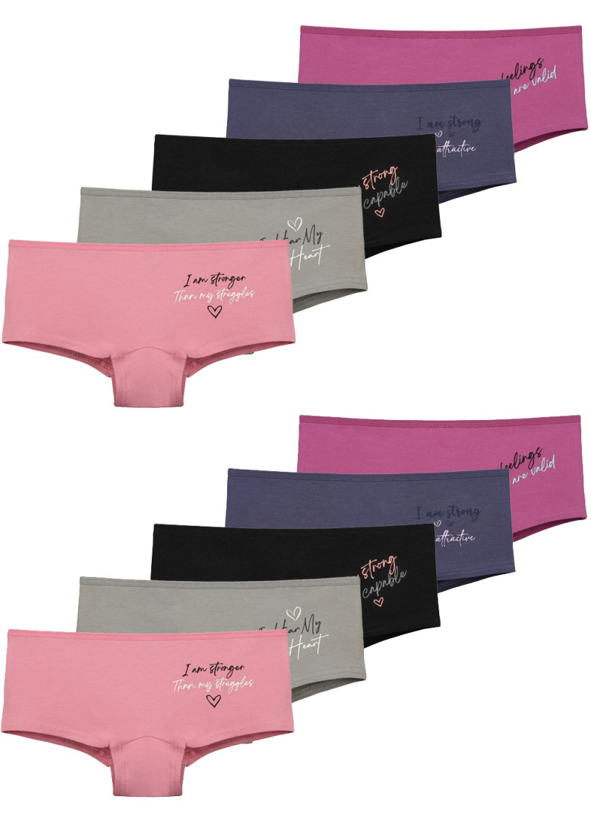 Donella 5771PB57 Assorted 10-Pack Girls' Briefs — Turkey wholesale collection