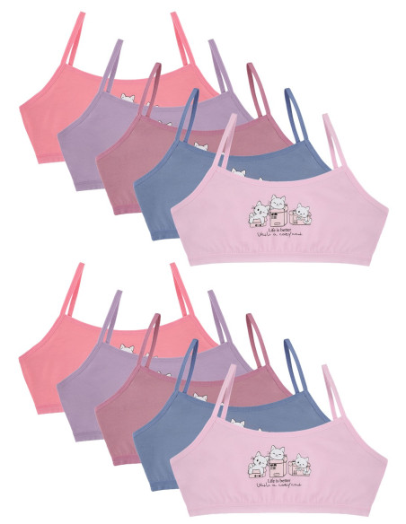 Donella 5971PB41 Assorted 10-Pack Bra — Turkish textile wholesale