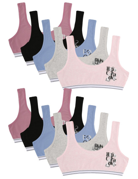 Donella 6071PB31 Assorted 10-Pack Bra — direct Turkish factory supply