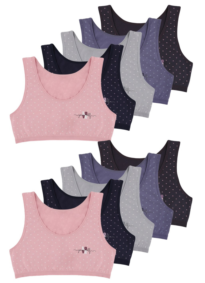 Бюстгальтер Топ для Девочек (Ассорти) 10 шт/уп. Donella 6181B8 — фабричная коллекция оптом