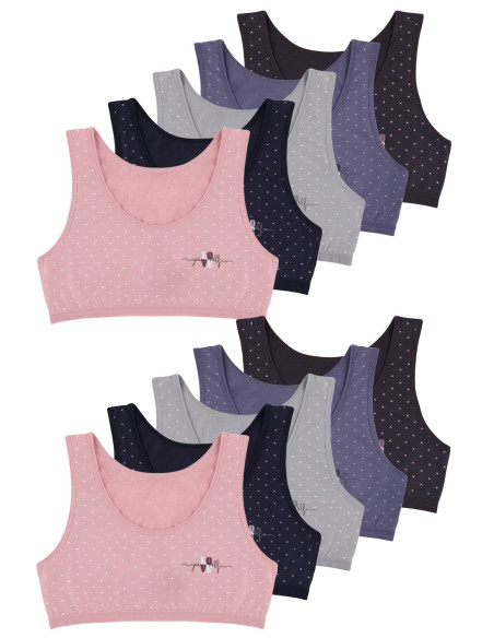 Donella 6181B8 Assorted 10-Pack Bra — wholesale for boutiques