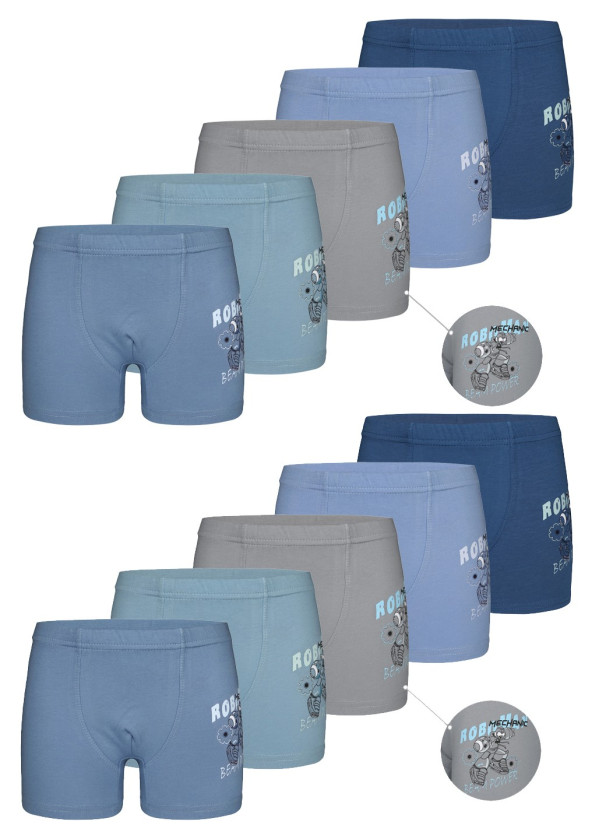 Donella 7571PB14 Assorted 10-Pack Boys' Boxer Briefs — wholesale from Turkey