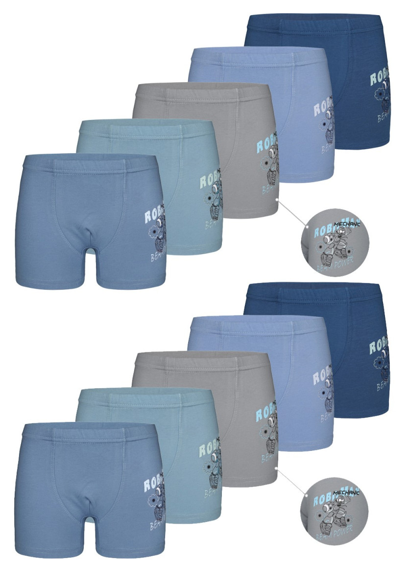 Donella 7571PB14 Assorted 10-Pack Boys' Boxer Briefs — wholesale from Turkey