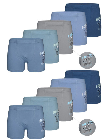 Donella 7571PB14 Assorted 10-Pack Boys' Boxer Briefs — wholesale from Turkey