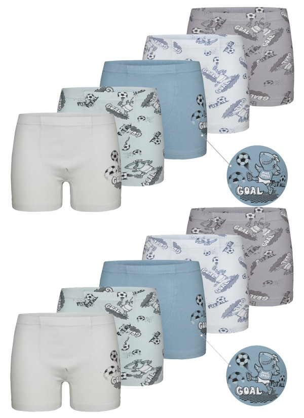 Donella 7581B7 Assorted 10-Pack Boys' Boxer Briefs — Turkey wholesale collection