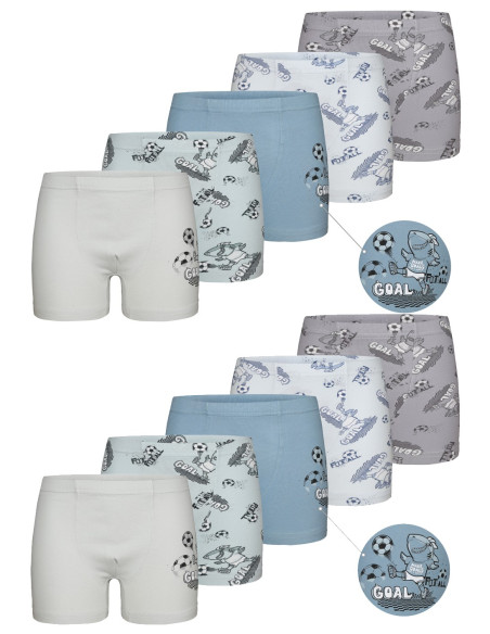 Donella 7581B7 Assorted 10-Pack Boys' Boxer Briefs — Turkey wholesale collection