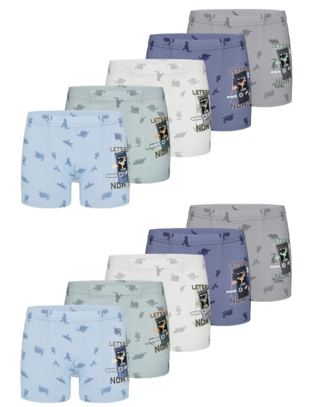 Трусы Боксеры для Мальчиков Boxer (Ассорти) 10 шт/уп Donella 7581B12 — фабричная коллекция оптом