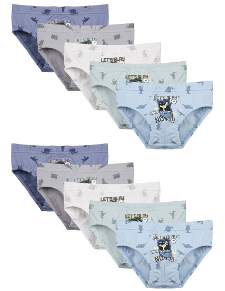 Donella 7681B12 Assorted 10-Pack Women's Briefs — Turkish factory wholesale