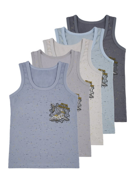 Donella 7781B6 Assorted 10-Pack Boys' Tank Top — Turkey wholesale collection
