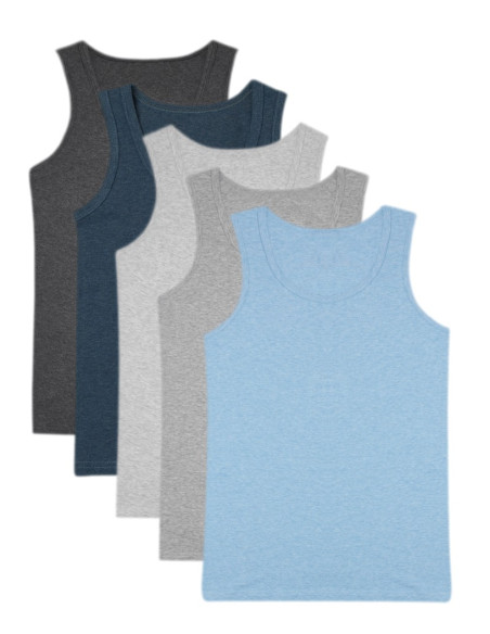 Donella 8724 Assorted 10-Pack Boys' Tank Top — Turkish factory wholesale