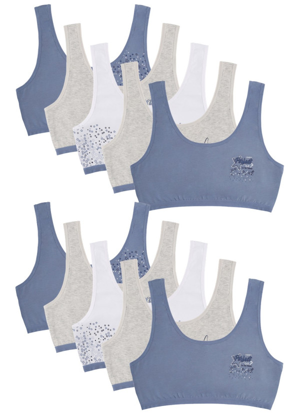 Donella 8971PB51 Assorted 10-Pack Bra — factory-direct from Turkey