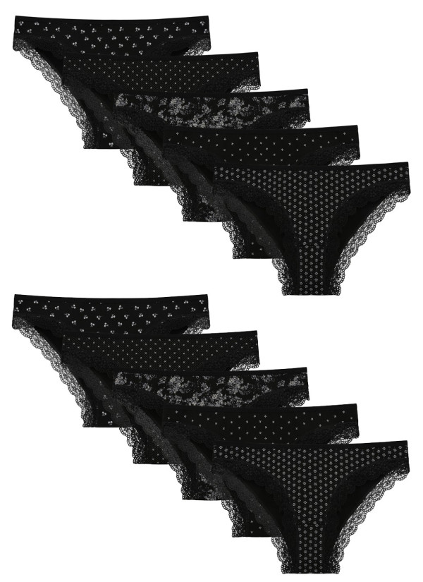 Donella 198121 Assorted 10-Pack Women's Briefs — wholesale from Turkey