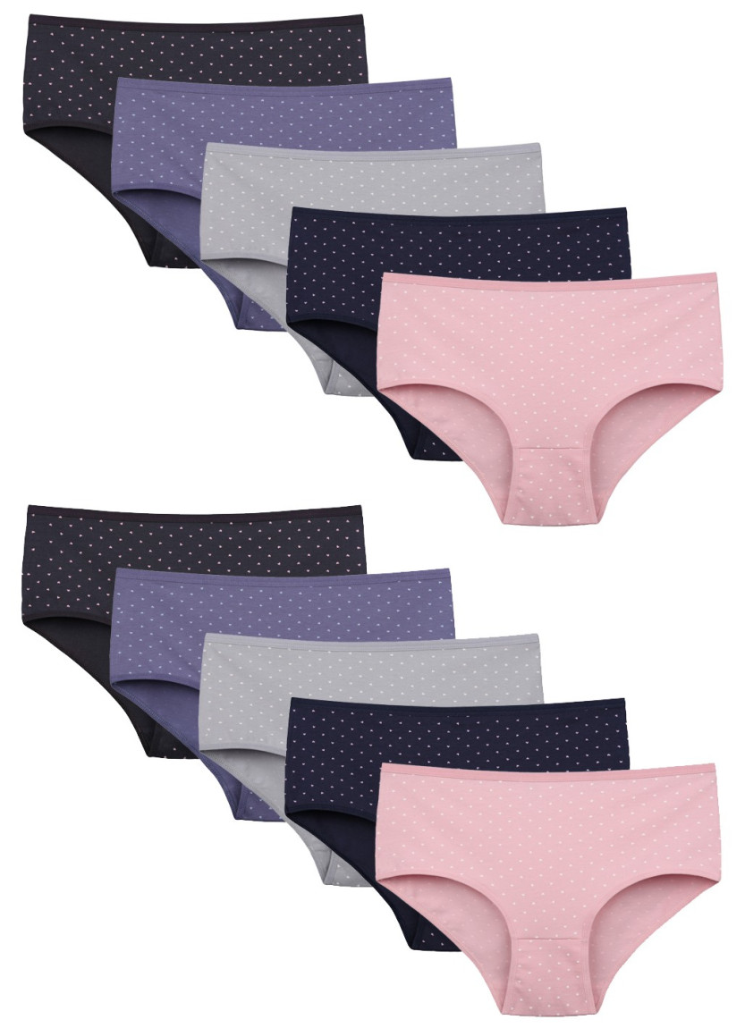 Donella 258110 Assorted 10-Pack Women's Briefs — factory-direct from Turkey