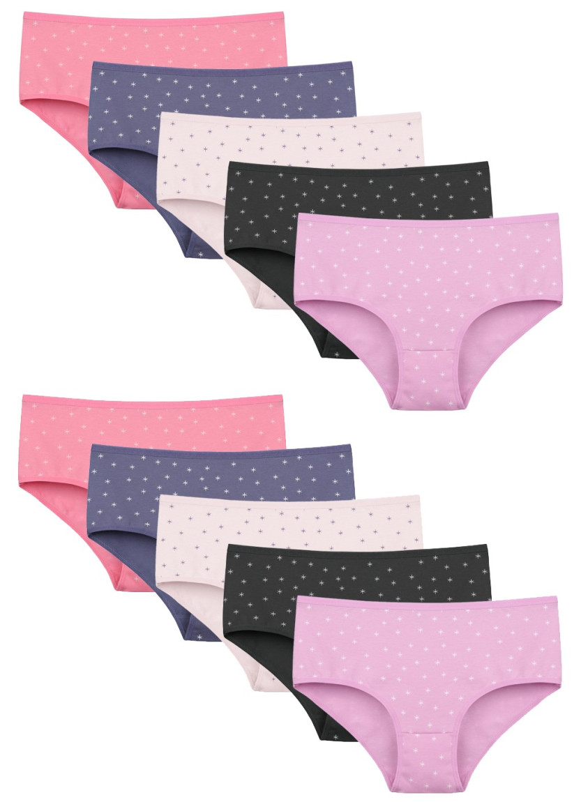Donella 258118 Assorted 10-Pack Women's Briefs — Turkish factory wholesale