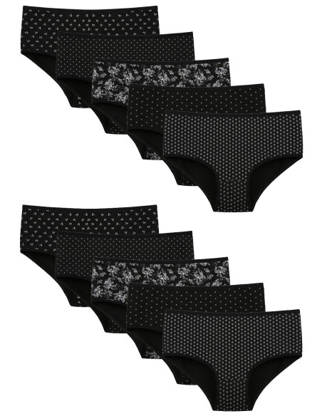 Donella 258121 Assorted 10-Pack Women's Briefs — wholesale from Turkey