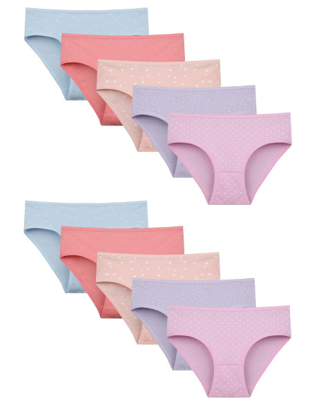 Donella 418104 Assorted 10-Pack Girls' Briefs — factory-direct from Turkey