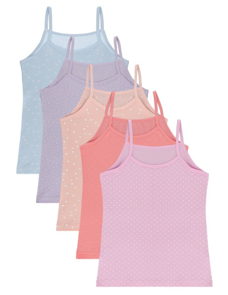 Donella 438104 Assorted 10-Pack Girls' Tank Top — Turkish factory wholesale