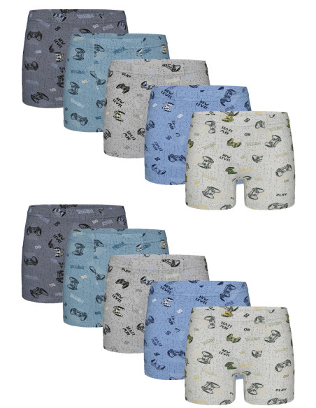 Donella 758108 Оптом Турция Фабрика Трусы Боксеры для Мальчиков Boxer (Ассорти) 10 шт/уп Donella 758108 Купить Оптом с Турции
