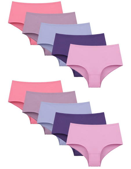 Donella 0671PD10 Assorted 10-Pack Women's Briefs — Turkish factory wholesale