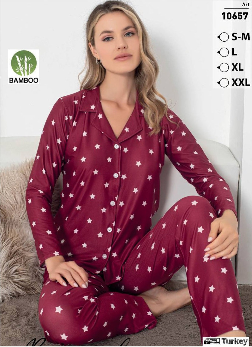 LEMARIES MİLAN 10657 Bamboo Women's Pajama Set (S/M+L+XL+XXL) — direct Turkish factory supply