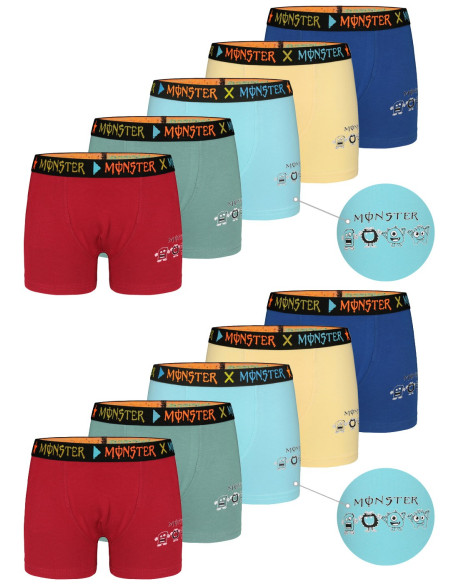 Donella 8071PB22 Assorted 10-Pack Boys' Boxer Briefs — Istanbul wholesale supplier