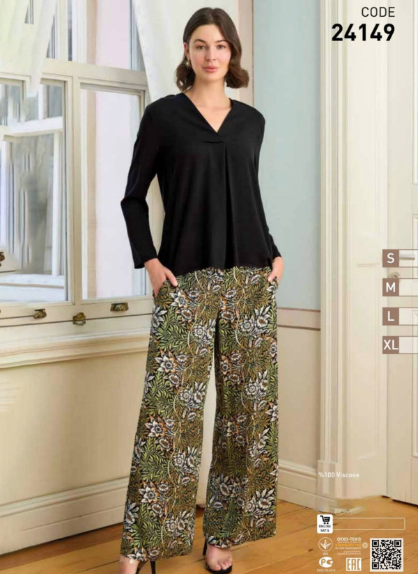 Monamise 24149 Pants Homewear Set (S+M+L+XL) — Istanbul wholesale supplier