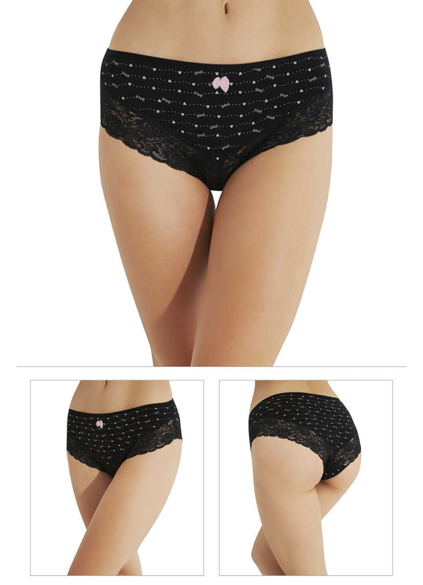Трусы Женские Кружевные по 3 шт/уп. S/3+M/6+L/6+XL/3 (18шт) Sevim 14946 Sevim 14946 V1 — турецкий текстиль оптом