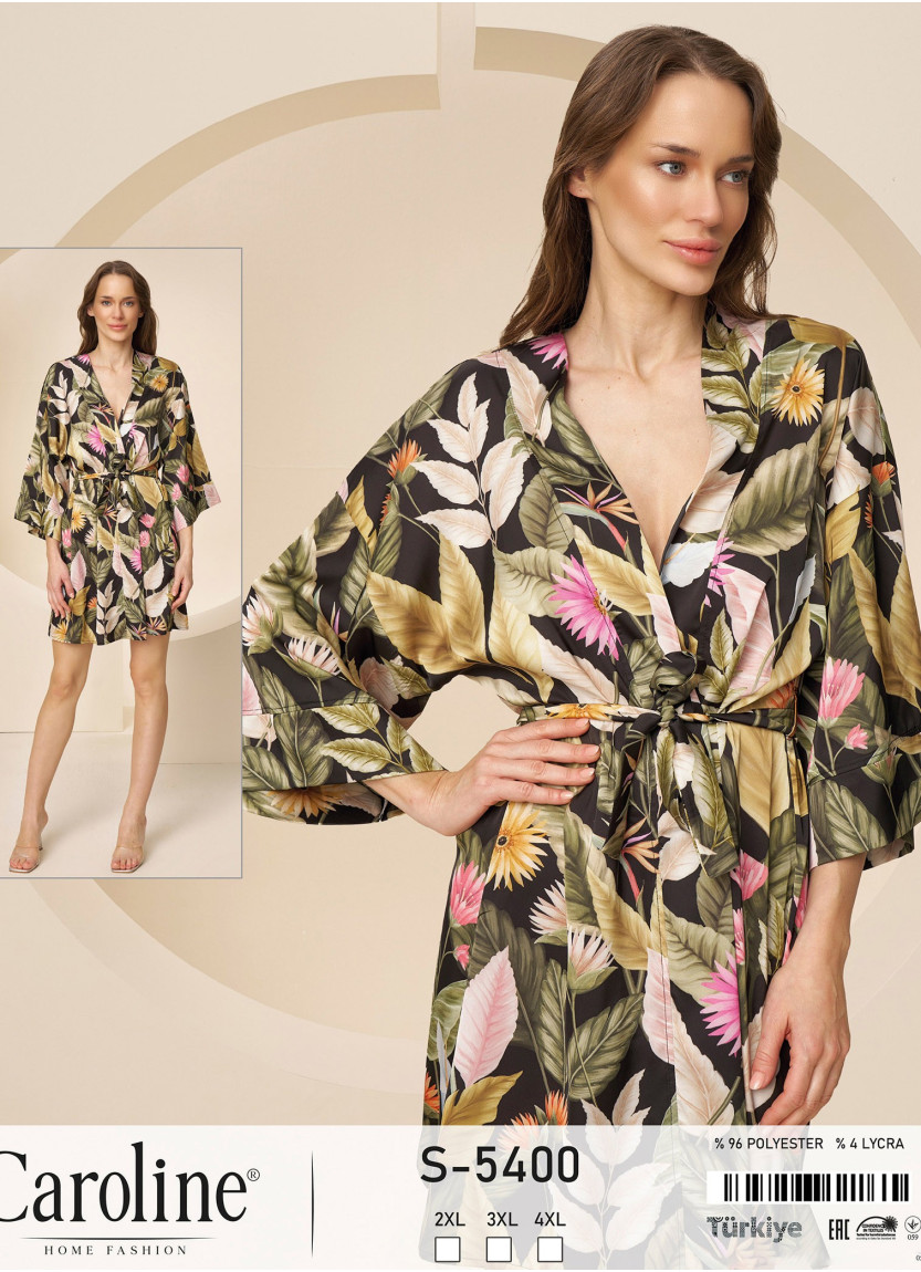 Caroline S-5405 Women's Robe (2XL+3XL+4XL) — direct Turkish factory supply