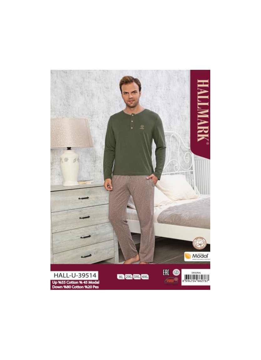 Мужской Комплект с Брюками (XL+2XL+3XL+4XL) HALLMARK HALL-U39514_ORI — купить оптом из Турции