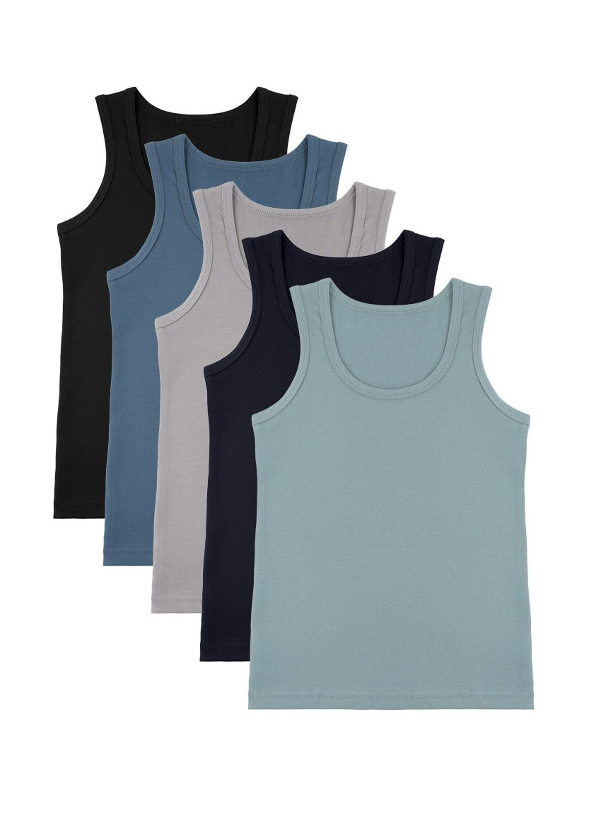 Donella 7771PD2 Assorted 10-Pack Boys' Tank Top — Turkish factory wholesale