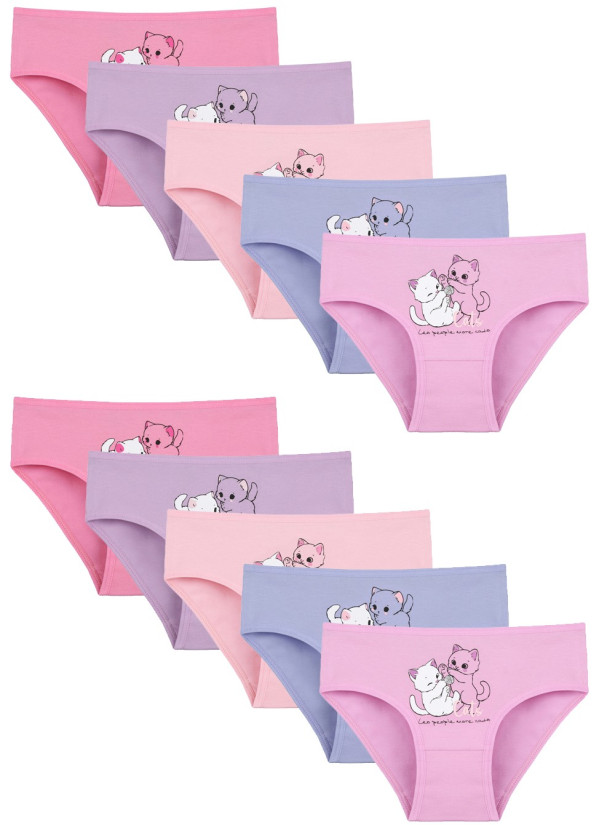 Donella 4171PB81 Assorted 10-Pack Girls' Briefs — Istanbul wholesale supplier