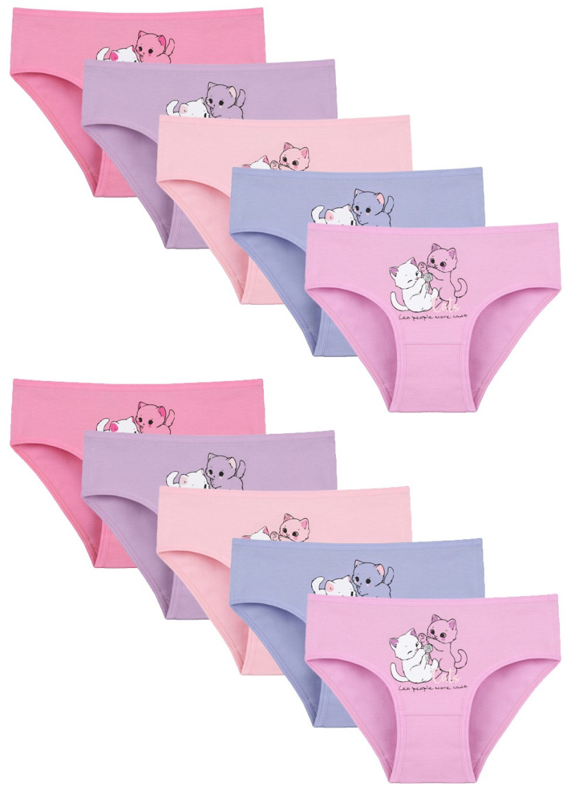 Donella 4171PB81 Assorted 10-Pack Girls' Briefs — Istanbul wholesale supplier
