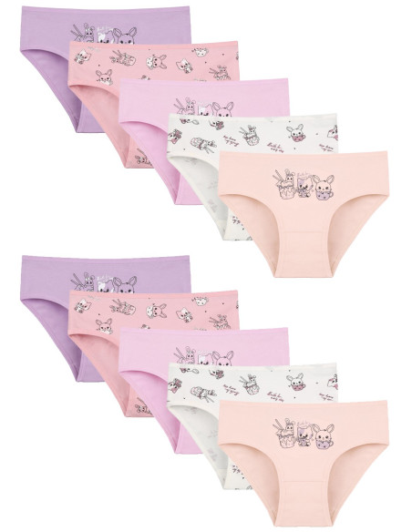 Donella 4181B26 Assorted 10-Pack Girls' Briefs — factory-direct from Turkey